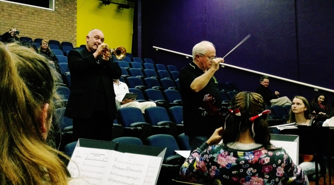 QMF Artistic Director James Morrison and Conductor Shaun Dorney
