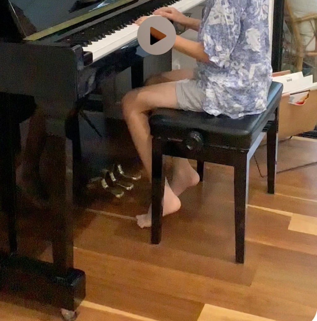 Piano exams — in bare feet! It’s Queensland!